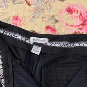 Block with whit pinstripes wide leg dress pants